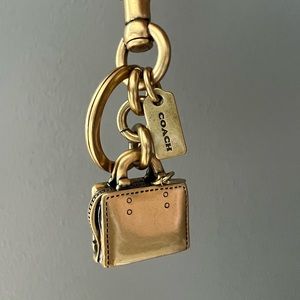 Coach - Brass Miniature Purse Handbag Charm